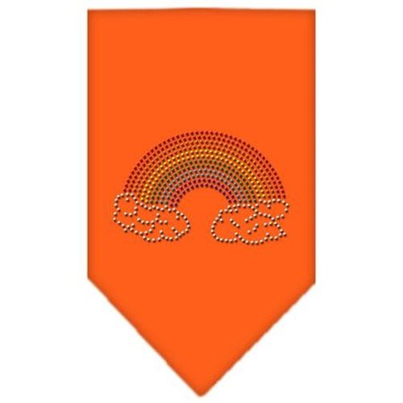 UNCONDITIONAL LOVE Rainbow Rhinestone Bandana Orange Small UN802817